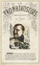 Napoleon Jerome Bonaparte - illustration from "Le Trombinoscope", a satirical political periodical by Leon-Charles Bienvenu, known as Touchatout monography N. 8, Paris
