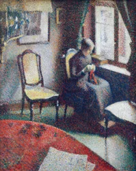 Woman Sewing at the Window