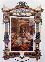 Frontispiece of the work of Petronius Arbiter: The Satyricon. Illustration by Georges-Antoine Rochegrosse of 1902