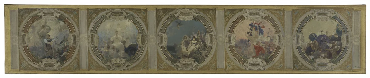 Sketch for the Lobau Gallery at Paris City Hall: Art. History. Philosophy. The French Revolution. Science