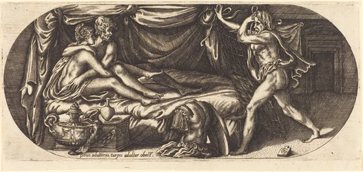 Mars and Venus Surprised by Vulcan