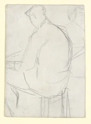 Man Seated on a Stool