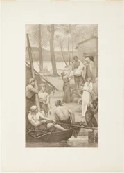 Pastoral Life of Saint Genevieve (left panel)