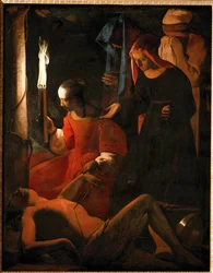 Saint Sebastian tended by Saint Irene