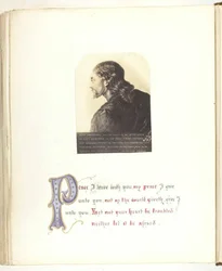 Untitled [illustration of Jesus with Biblical quote]