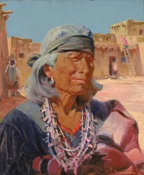 Old Man of Zuni, High Priest Cacique, 1924
