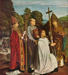 Canon Bernardijn Salviati and Three Saints