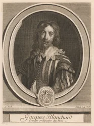 Jacques Blanchard, from the book Les hommes illustres ..., vol. II, by Charles Perrault