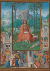 Manuscript Illumination with Scenes from the Life of Saint John the Baptist