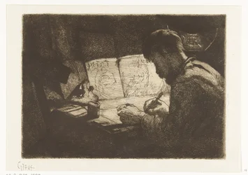 Self-Portrait at the Drawing Table