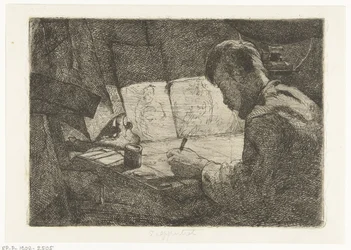 Self-Portrait at the Drawing Table