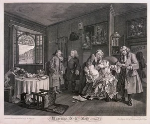 Marriage a la mode, Plate VI