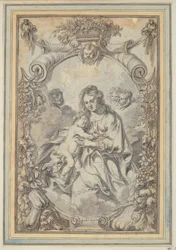 Madonna within Ornamental Frame