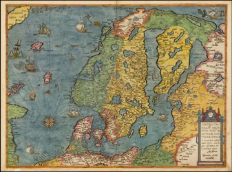 1593 Map of Northern Europe