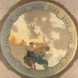 Ceiling with Representation of Diana and Her Companions