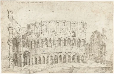 Exterior of the Ruins of the Colosseum, Rome