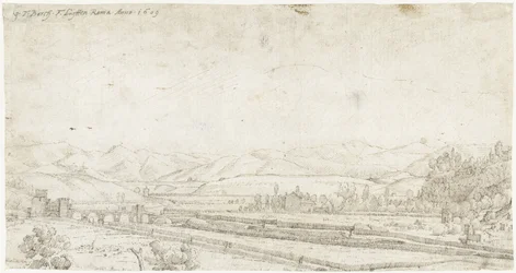 Landscape with the Ponte Milvio, Outside Rome