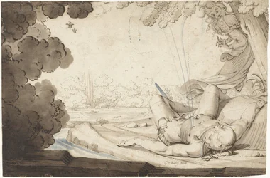 Thisbe Discovers the Dead Pyramus