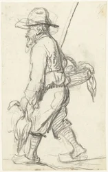 Hunter with a Basket of Ducks
