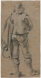 A Man Standing Seen from the Back, c. 1630