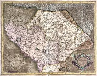 Ancona and Spoleto, Italy (engraving)