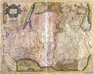 Brescia and Milan, Italy (engraving)