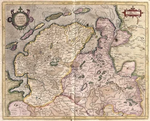 Emden and Oldenburg, Germany (engraving)