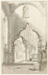 Interior of the Nieuwe Kerk in Amsterdam, after the Great Fire of 1645
