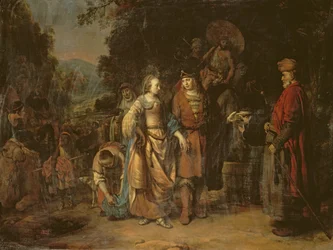 Isaac and Rebecca by the Well of Lahai-roi