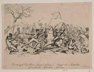 An Austrian Cavalry Attack Repulsed at the Battle of Austerlitz