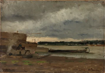 View of the Rhine near Düsseldorf