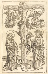 Christ on the Cross with Angels