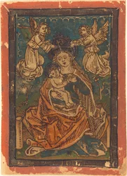 Madonna and Child Seated on a Grassy Bank with Angels
