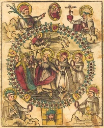 Madonna in a Rosary with Saints