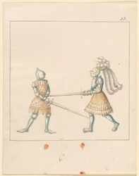 Freydal, The Book of Jousts and Tournament of Emperor Maximilian I: Combats on Foot (Jousts)(Volume III): Plate 163