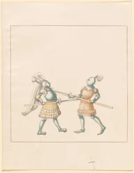 Freydal, The Book of Jousts and Tournament of Emperor Maximilian I: Combats on Foot (Jousts)(Volume III): Plate 148