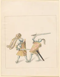 Freydal, The Book of Jousts and Tournament of Emperor Maximilian I: Combats on Foot (Jousts)(Volume III): Plate 161