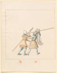 Freydal, The Book of Jousts and Tournament of Emperor Maximilian I: Combats on Foot (Jousts)(Volume III): Plate 150