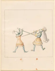 Freydal, The Book of Jousts and Tournament of Emperor Maximilian I: Combats on Foot (Jousts)(Volume III): Plate 159
