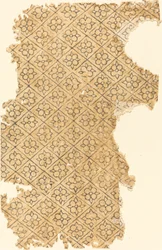 Sheet with Flower and Diamond Pattern