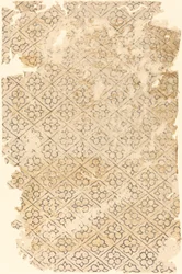Sheet with Flower and Diamond Pattern