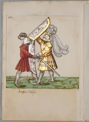 Illustration from The Tournament Book of Emperor Maximilian I, 1512-1515