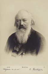 Johannes Brahms, German Composer and Pianist (1833-1897)