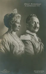 Kaiser Wilhelm II and Empress Augusta Victoria of Germany in Their Silver Jubilee Year