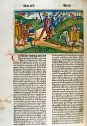 A Page from the Bible of Nuremberg, German Edition