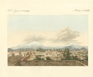 A view of Mexico and of the farther surroundings of that town