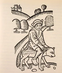 A wizard on a goat