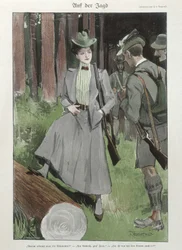 A woman in the shooting hunt - German doc