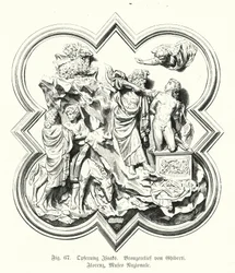 Abraham Offering Up His Son Isaac for Sacrifice, Bronze Relief by Lorenzo Ghiberti