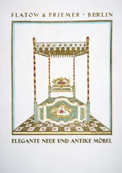 Advertisement for "Flatow & Priemer", from Styl, pub.1922